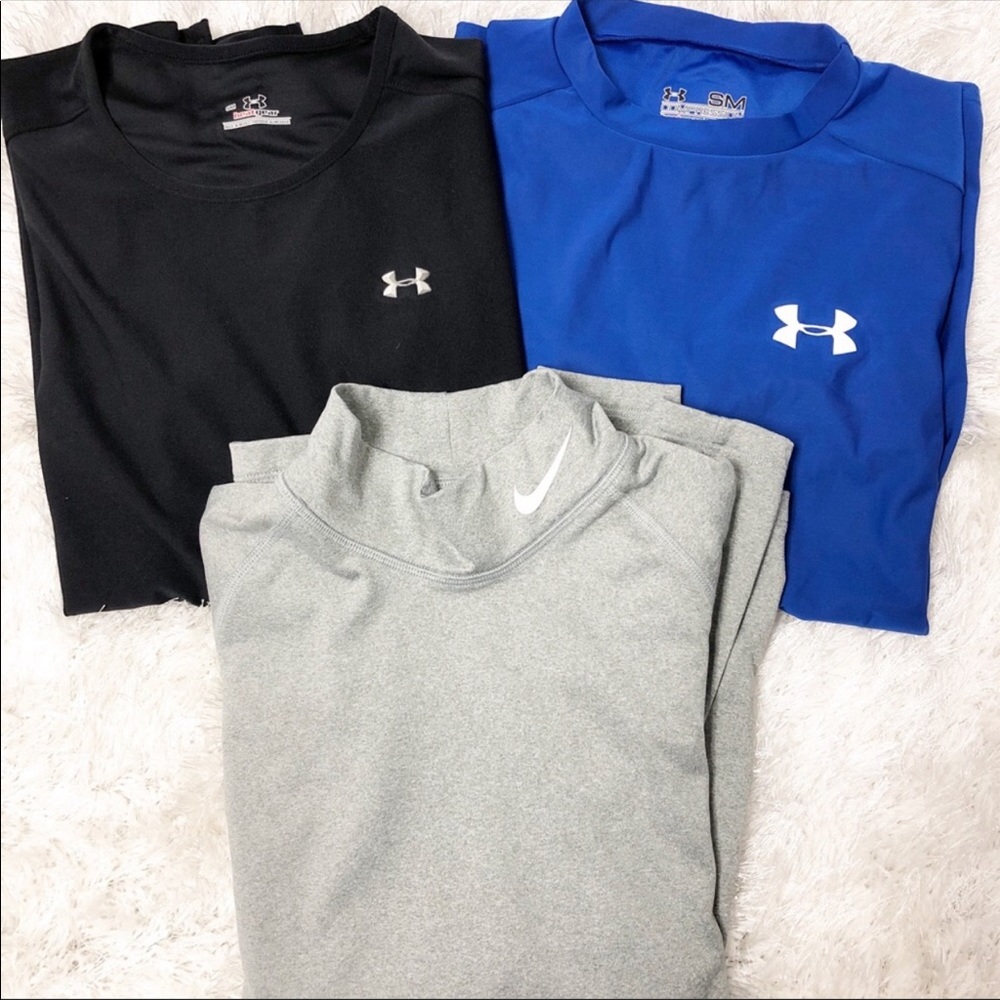 Nike & Under Armour Long-sleeve shirts (bundle!)